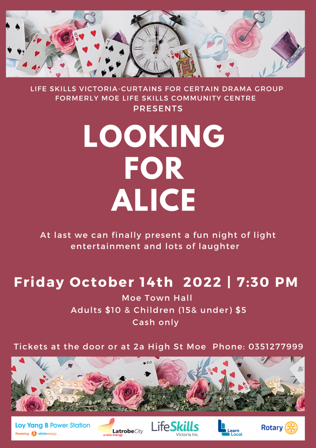 Looking for Alice - 14 October 2022 - Life Skills Victoria Inc.